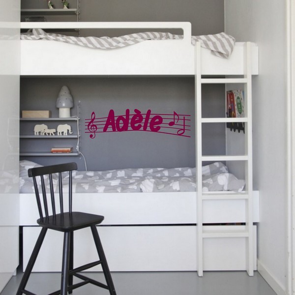 Voorbeeld van de muur stickers: Adle Musique